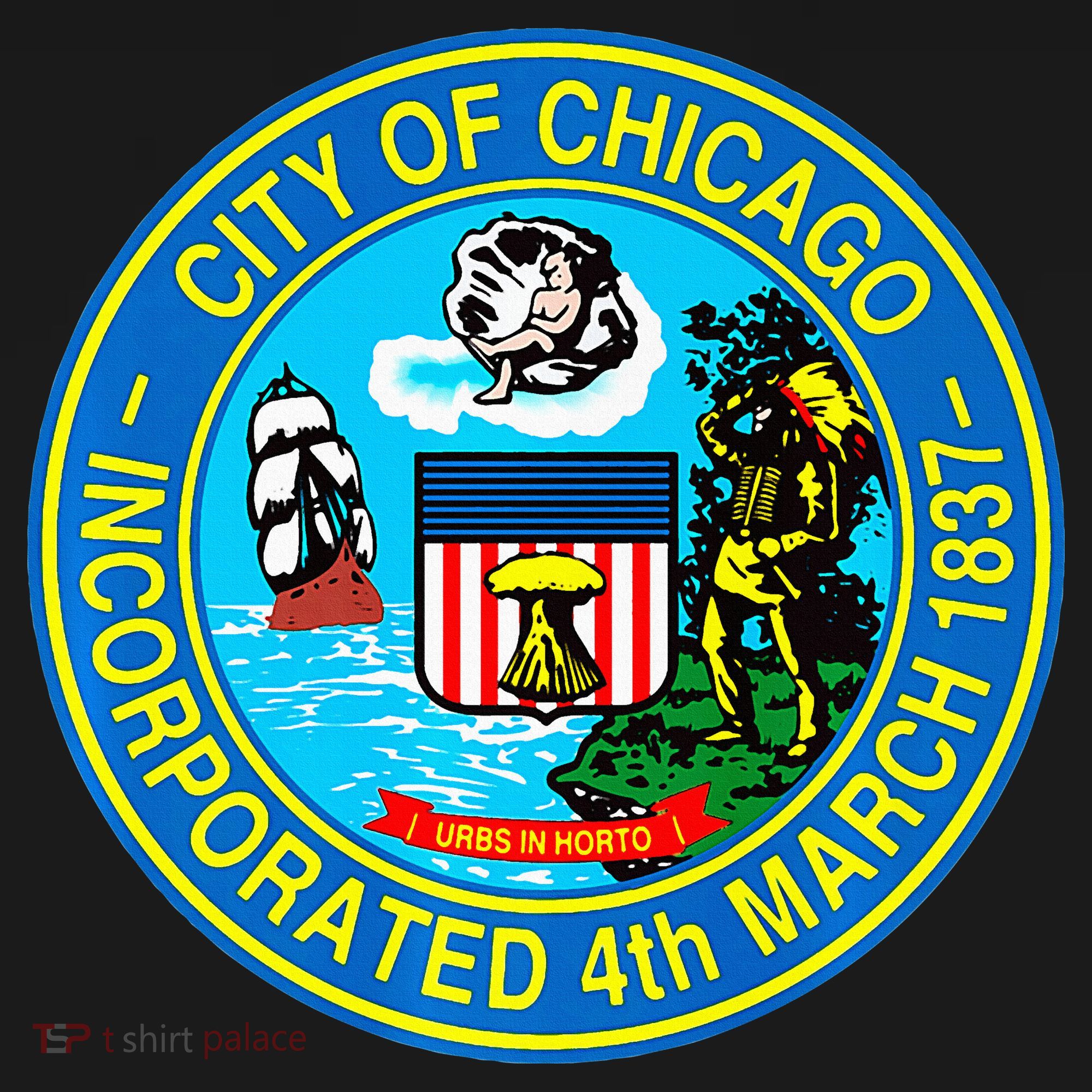 Chicago Illinois City Seal I Love Chicago Illinoisan Women's Hoodie