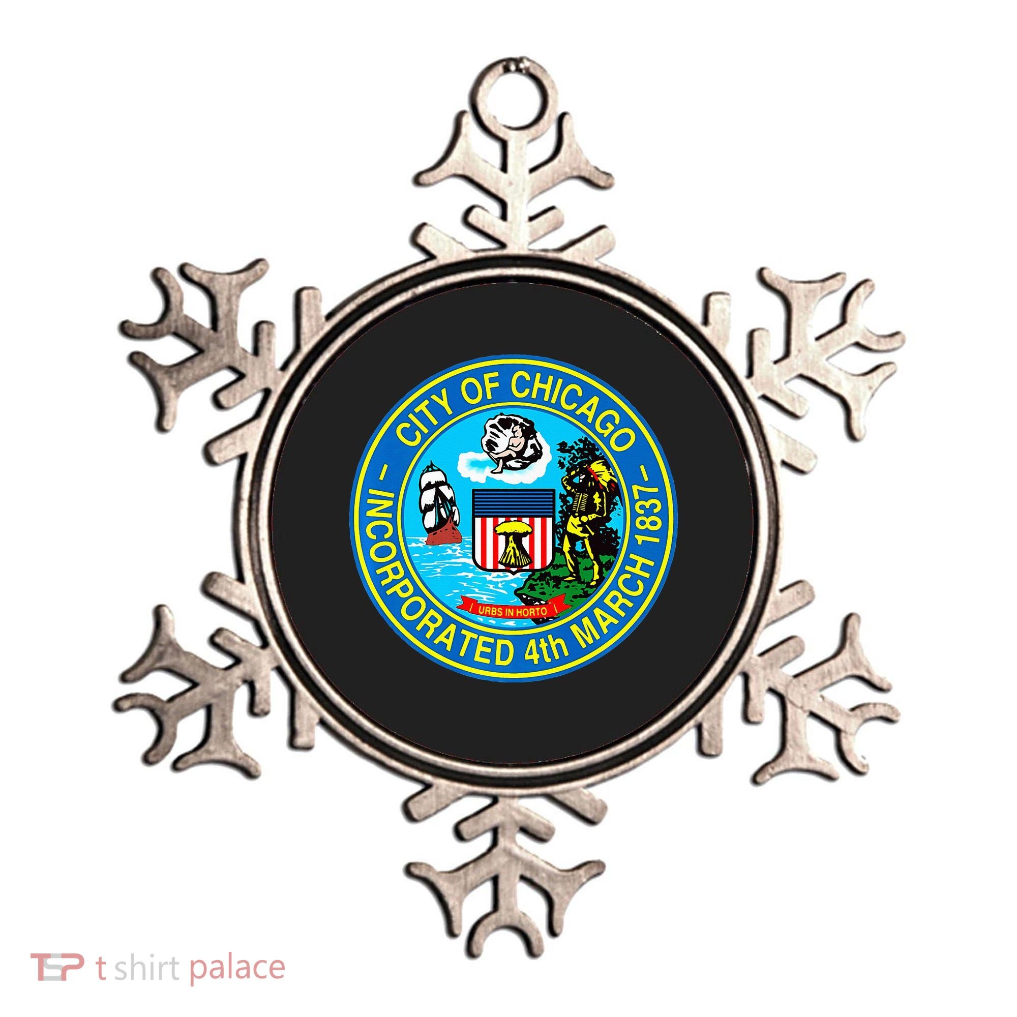Chicago Illinois City Seal I Love Chicago Illinoisan Ornament