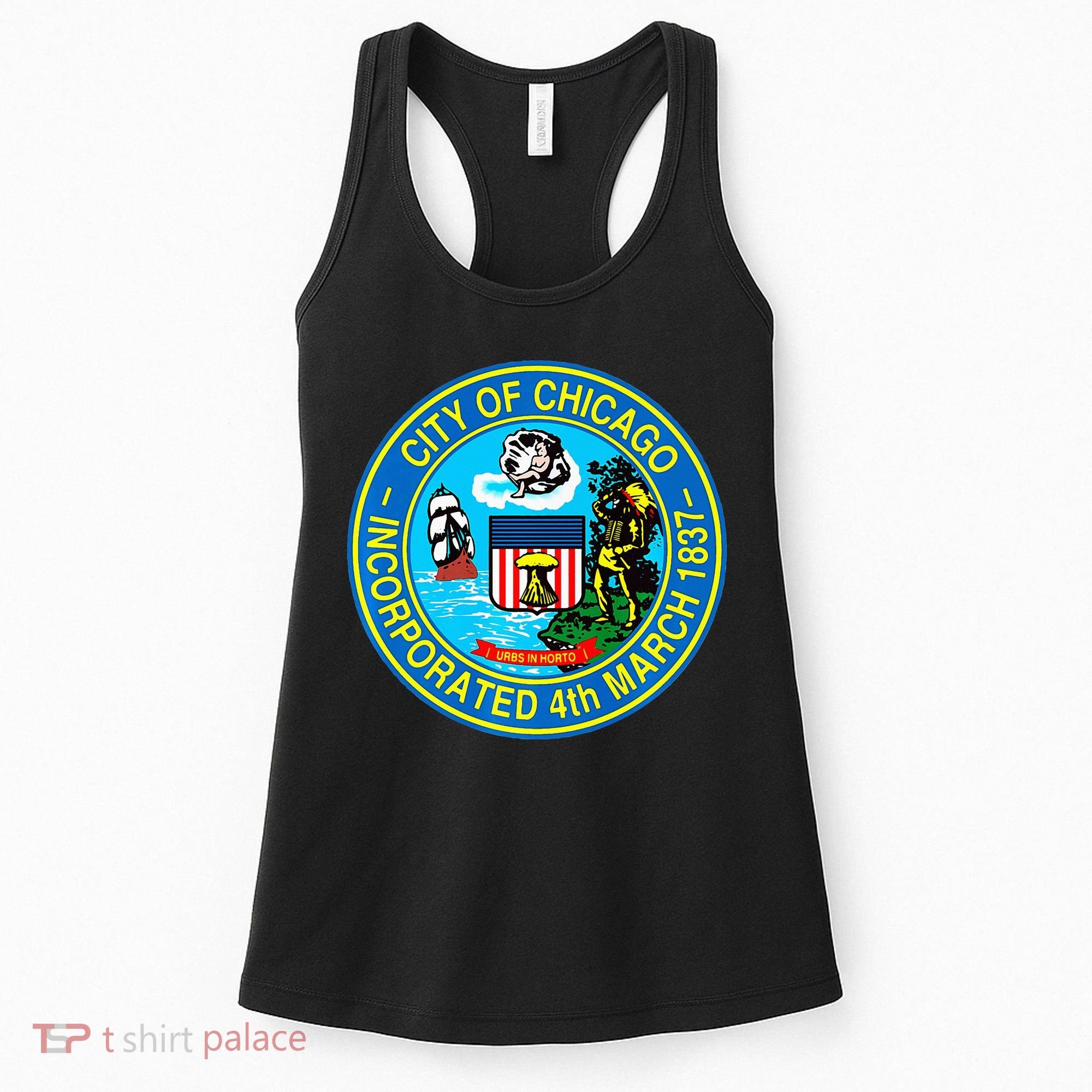 Chicago Illinois City Seal I Love Chicago Illinoisan Women's Tank Top