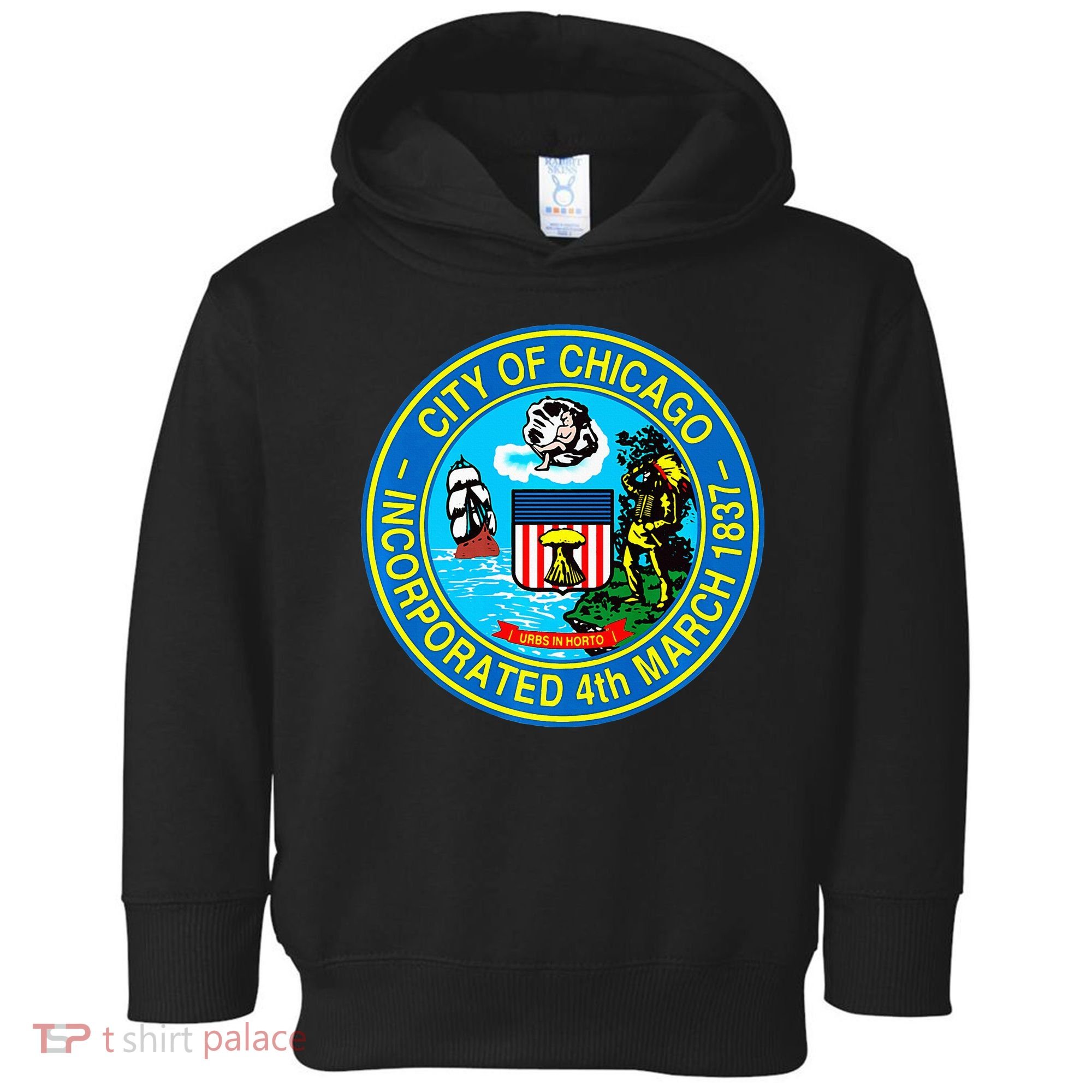 Chicago Illinois City Seal I Love Chicago Illinoisan Toddler Hoodie