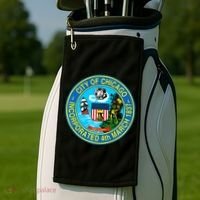 Chicago Illinois City Seal I Love Chicago Illinoisan Golf Towel thumb 2