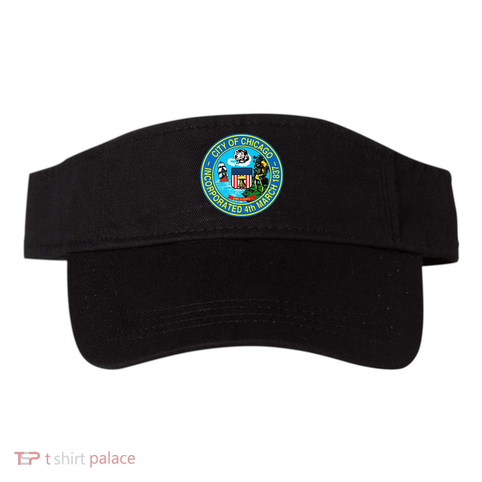 Chicago Illinois City Seal I Love Chicago Illinoisan Visor