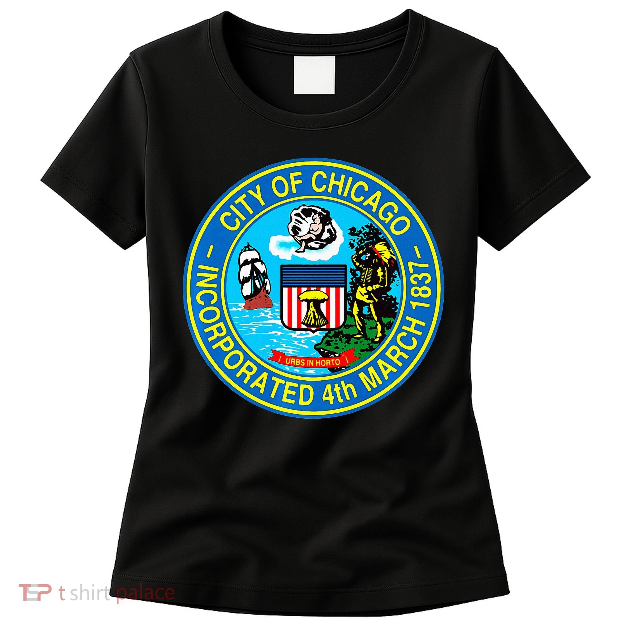 Chicago Illinois City Seal I Love Chicago Illinoisan Women's T-Shirt