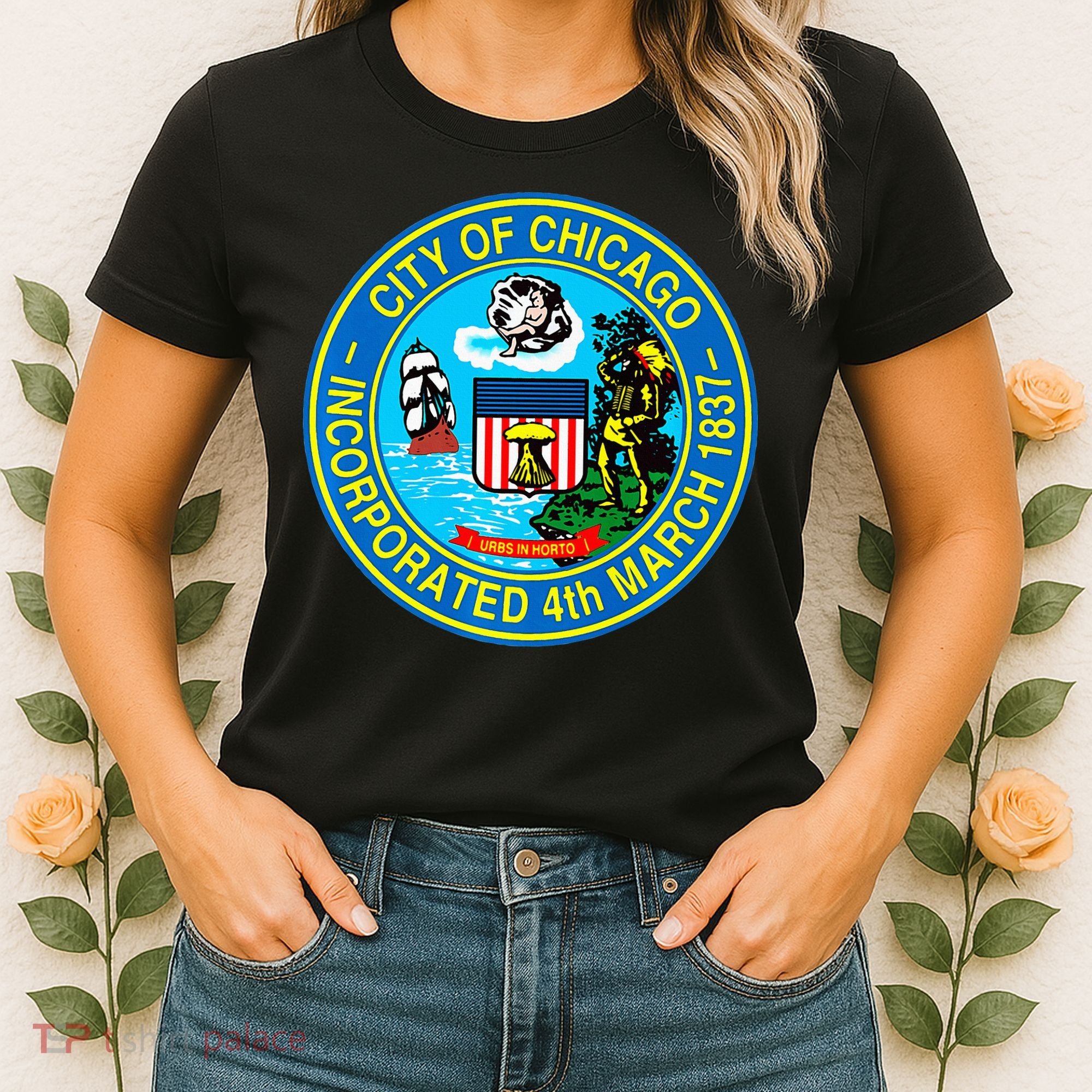 Chicago Illinois City Seal I Love Chicago Illinoisan Women's T-Shirt