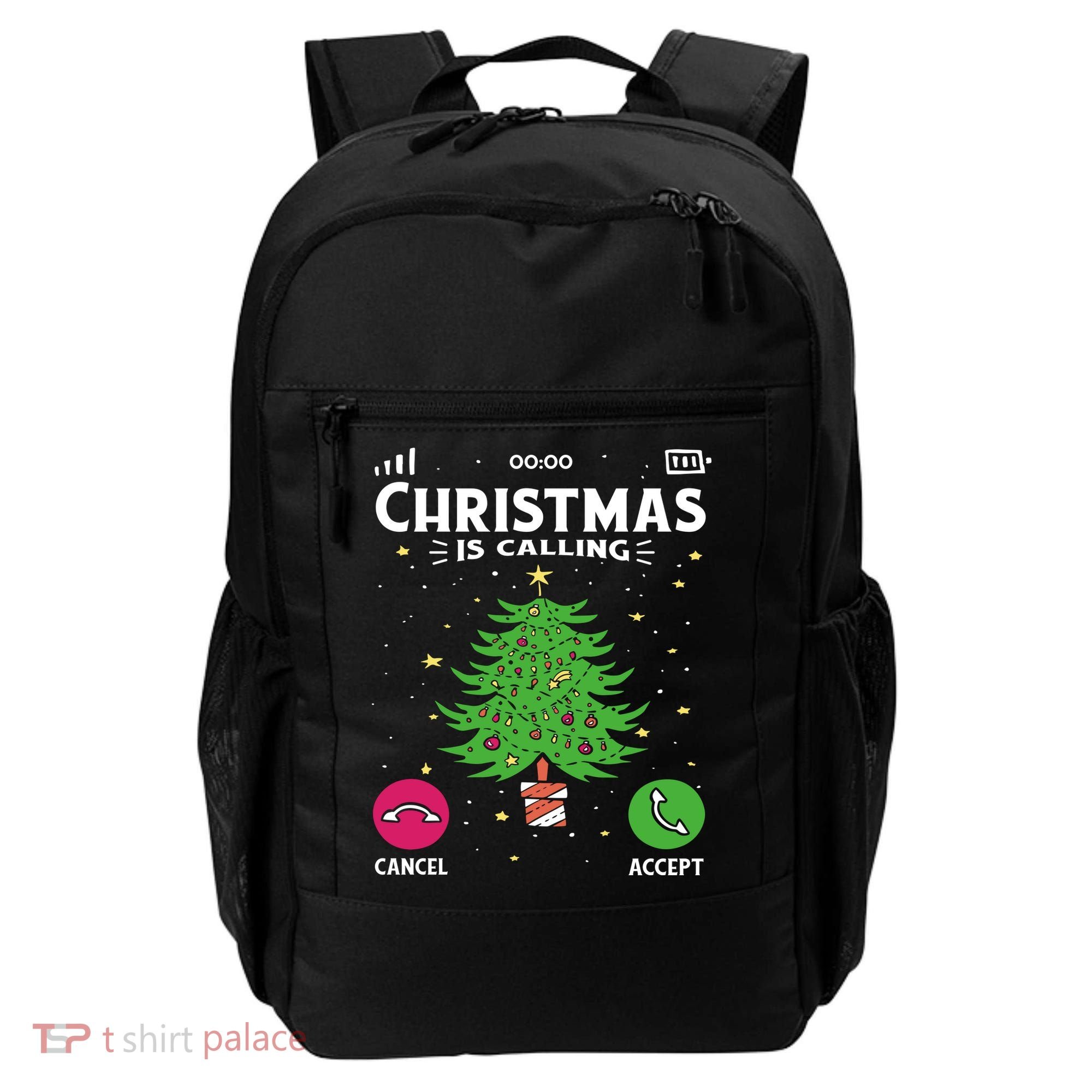 Christmas Is Calling Funny Backpack