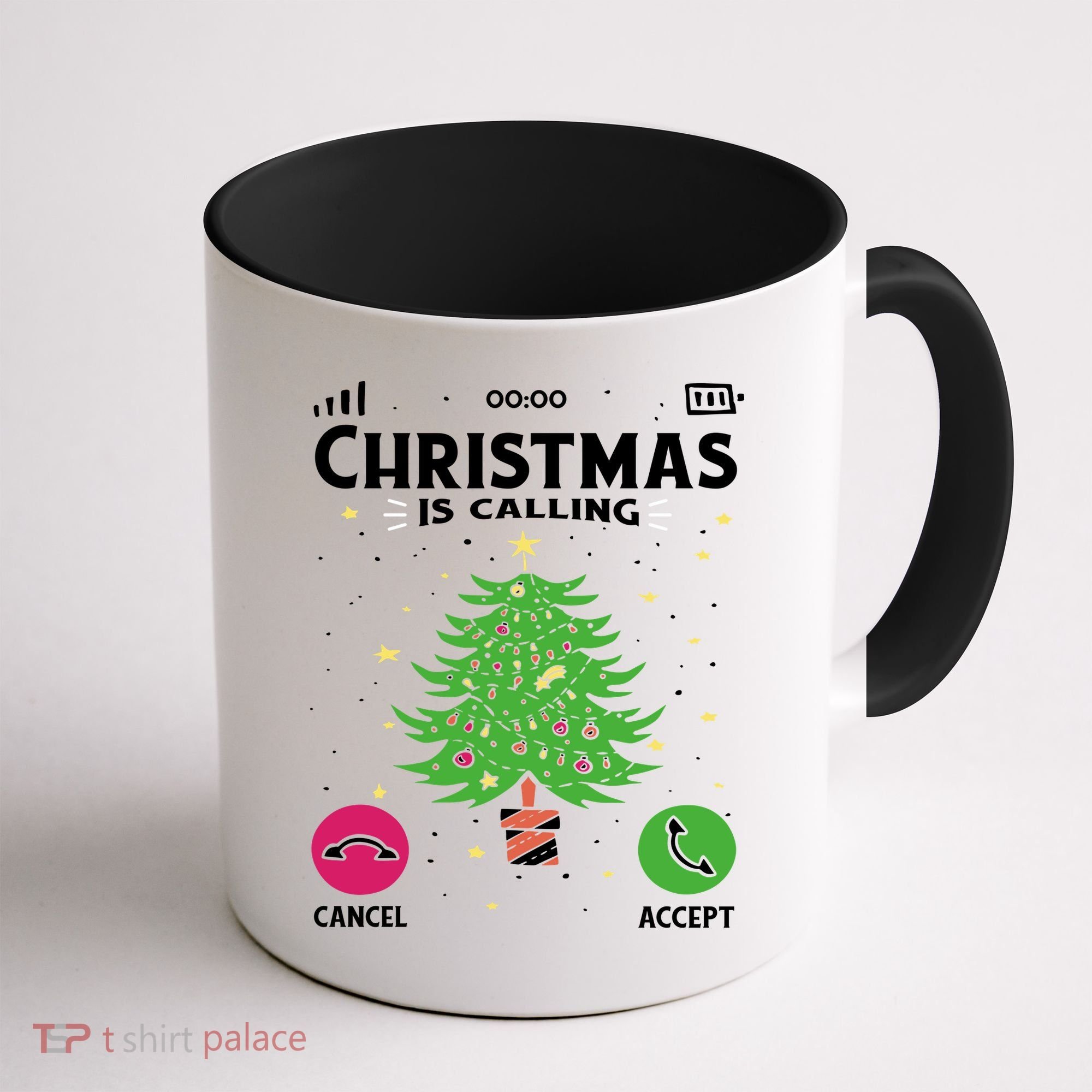 Christmas Is Calling Funny Coffee Mug