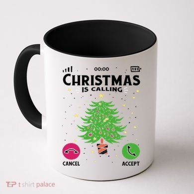 Christmas Is Calling Funny Coffee Mug