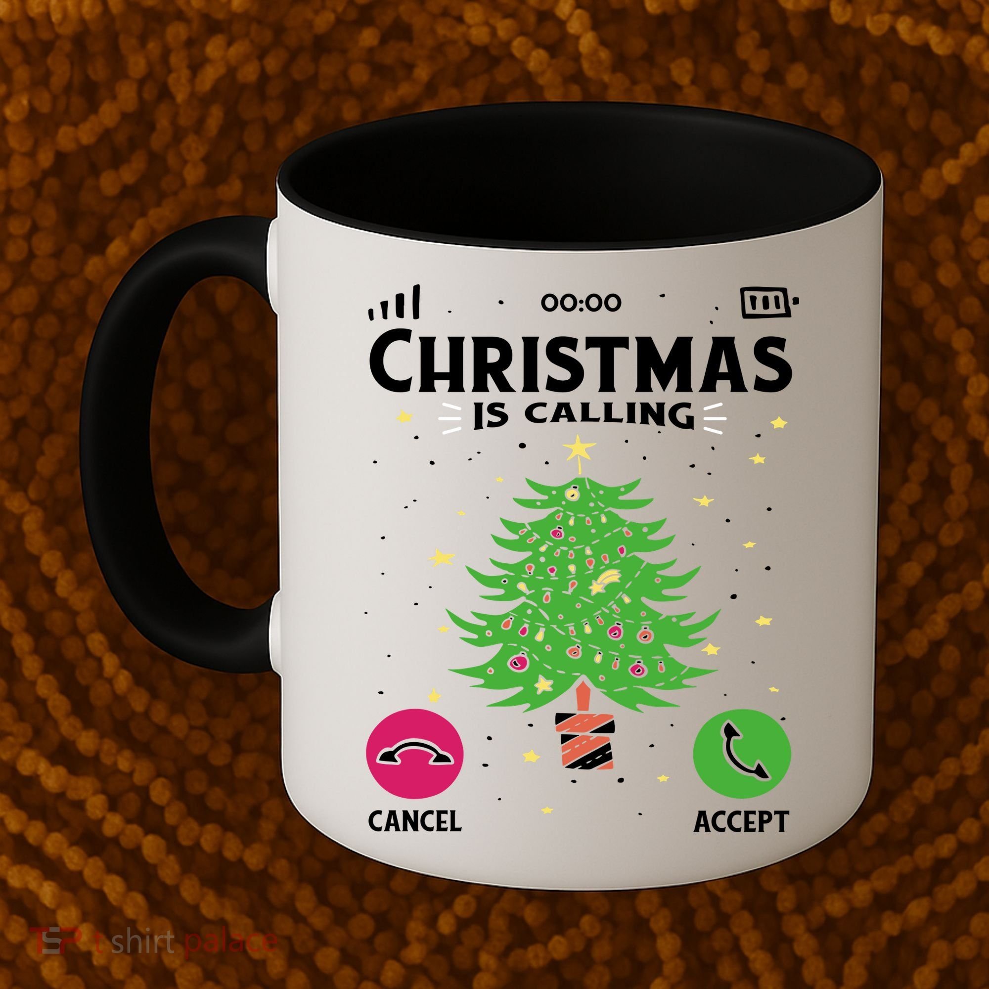 Christmas Is Calling Funny Coffee Mug