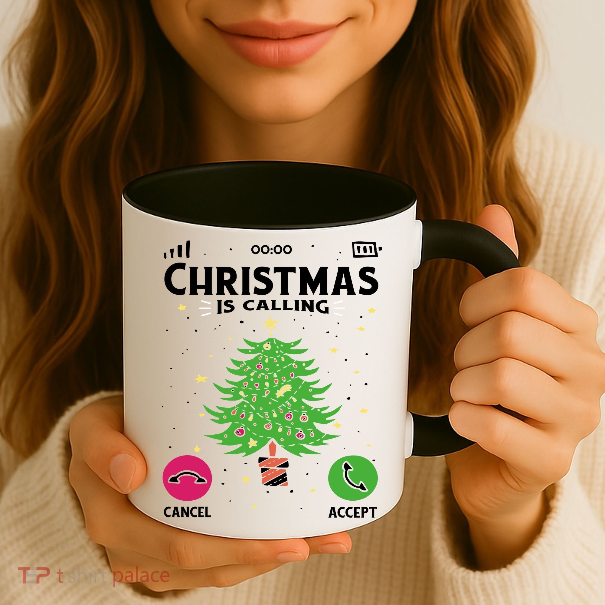 Christmas Is Calling Funny Coffee Mug