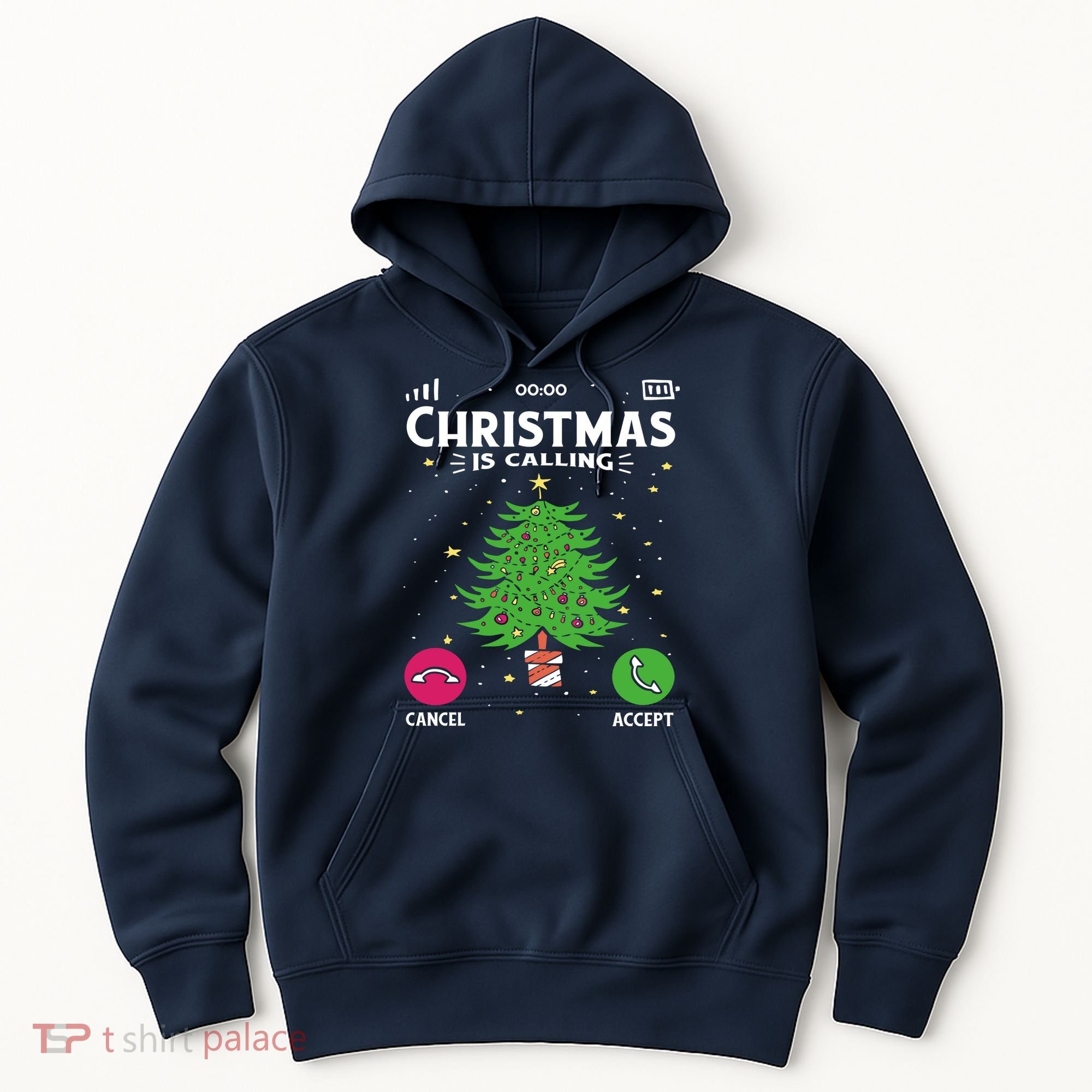 Christmas Is Calling Funny Hoodie