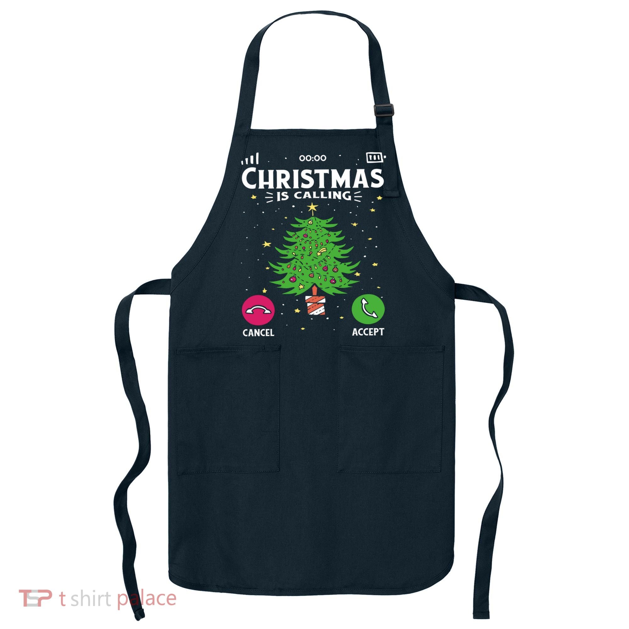 Christmas Is Calling Funny Apron