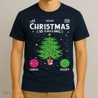 Christmas Is Calling Funny T-Shirt thumb 3