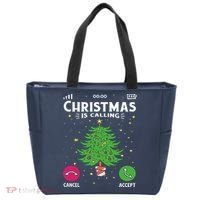 Christmas Is Calling Funny Tote Bag thumb 0