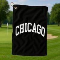 Chicago Illinois Golf Towel thumb 1