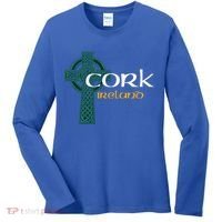 Cork Ireland County Celtic Gaelic Football And Hurling Gift Women's Long Sleeve Shirt thumb 0