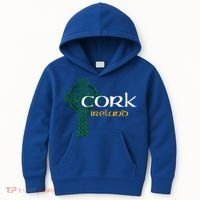 Cork Ireland County Celtic Gaelic Football And Hurling Gift Kids Hoodie thumb 0