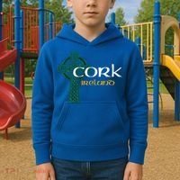 Cork Ireland County Celtic Gaelic Football And Hurling Gift Kids Hoodie thumb 2