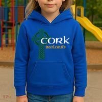 Cork Ireland County Celtic Gaelic Football And Hurling Gift Kids Hoodie thumb 3