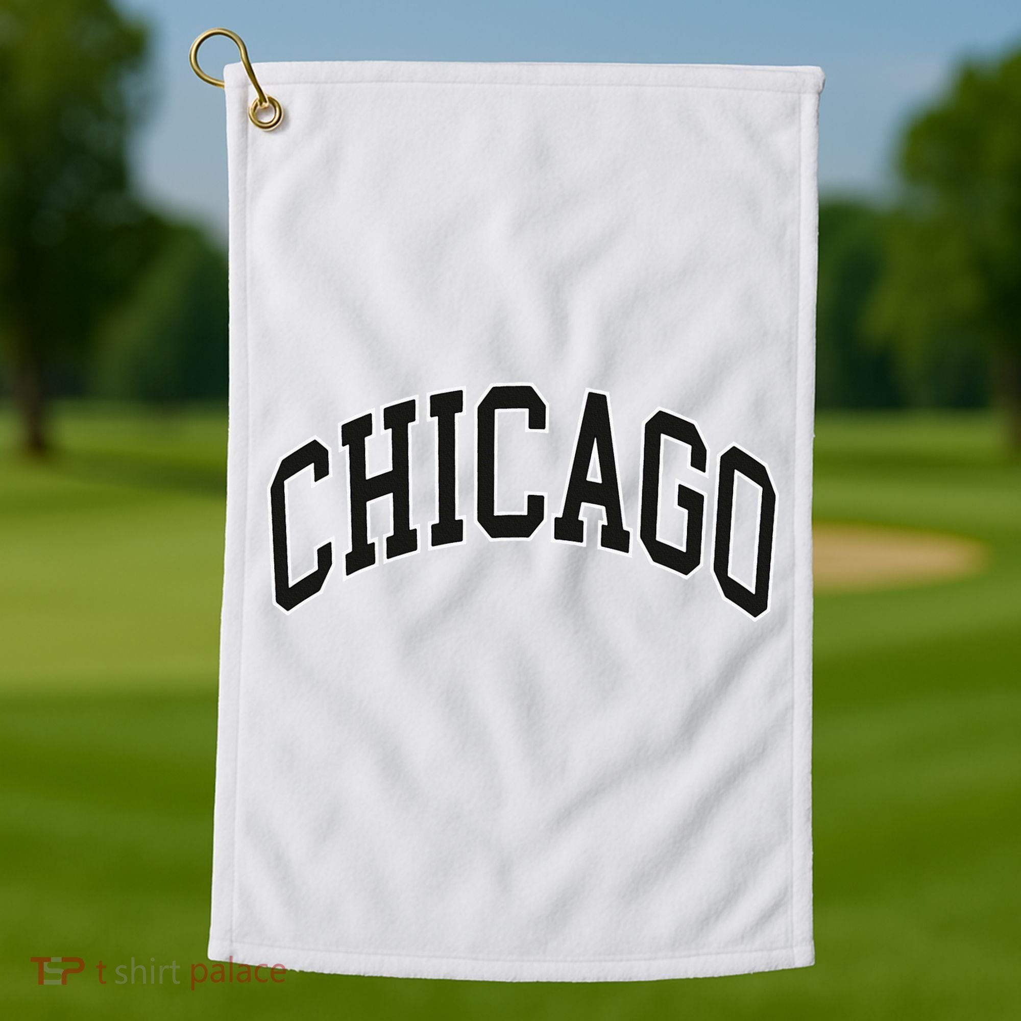 Chicago Illinois Golf Towel