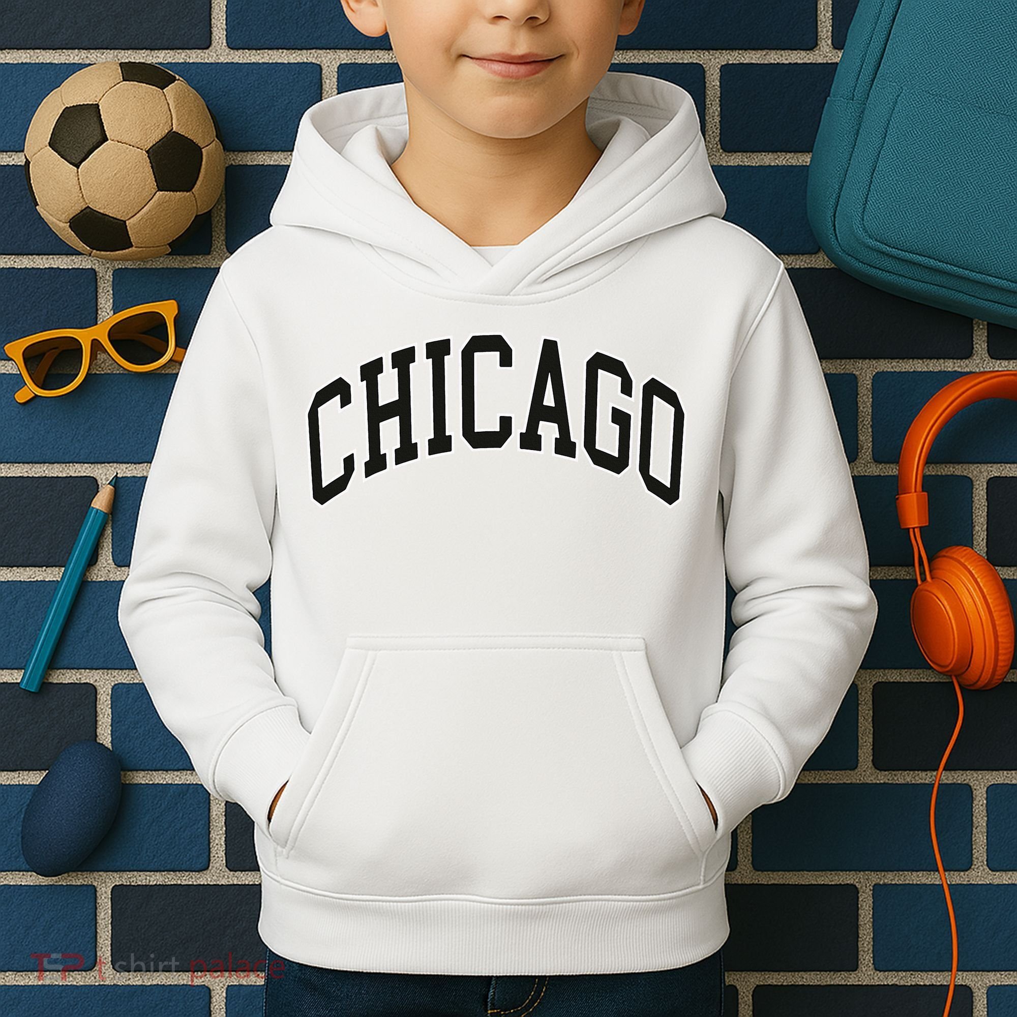 Chicago Illinois Kids Hoodie