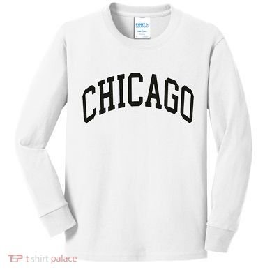 Chicago Illinois Kids Long Sleeve Shirt