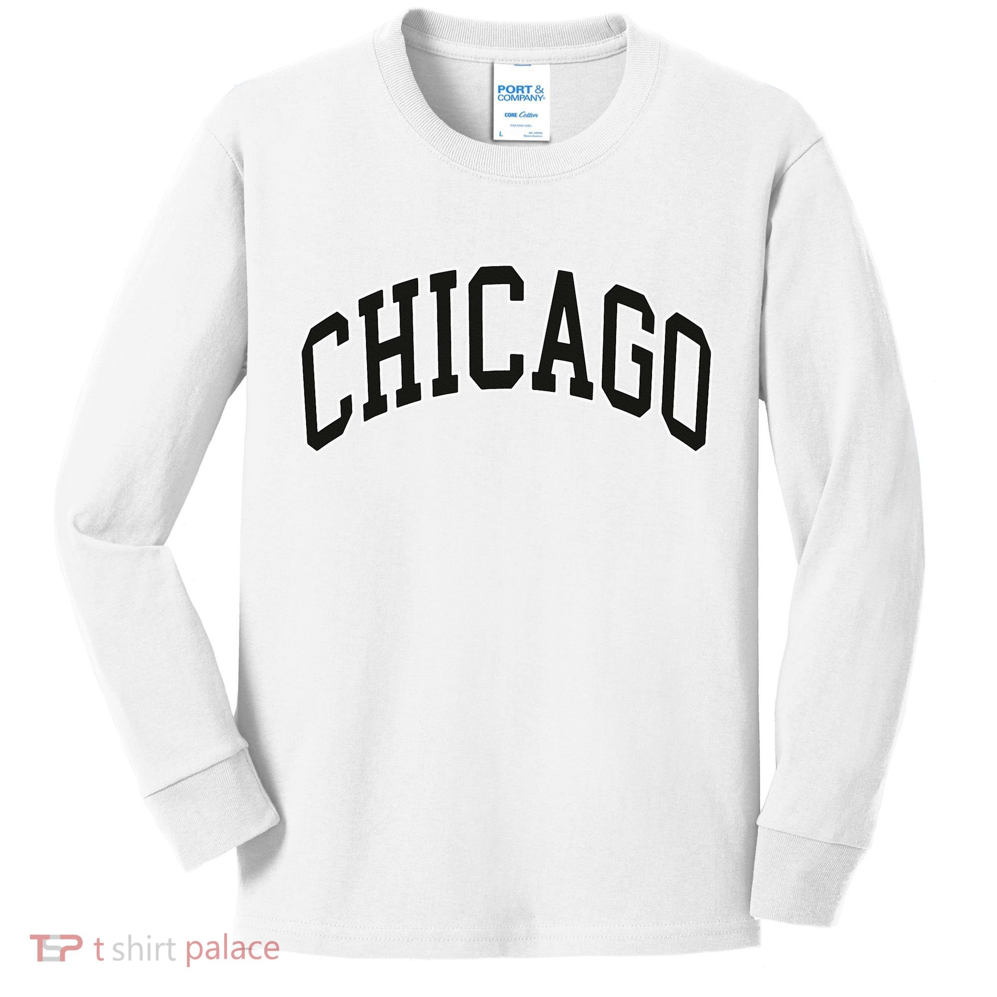 Chicago Illinois Kids Long Sleeve Shirt