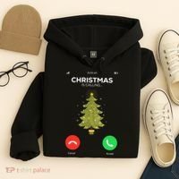 Christmas Is Calling Christmas Pajama Funny XMas Tree Hoodie thumb 4