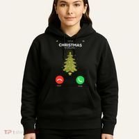 Christmas Is Calling Christmas Pajama Funny XMas Tree Hoodie thumb 5