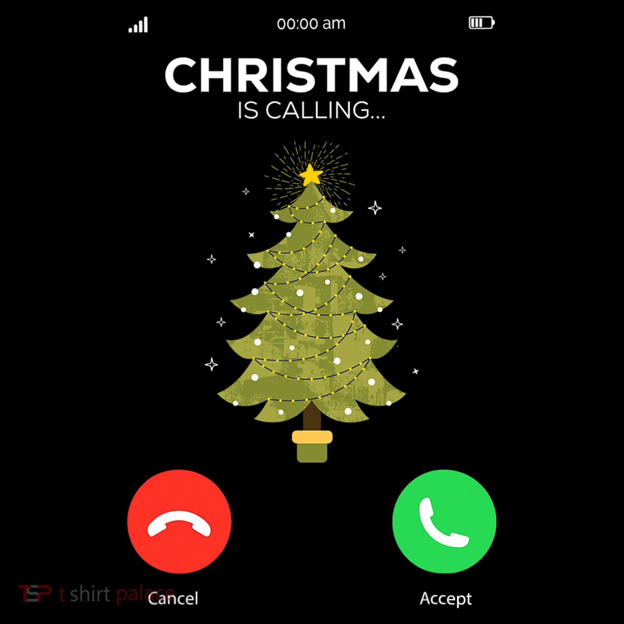 Christmas Is Calling Christmas Pajama Funny XMas Tree Women's Hoodie