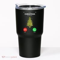 Christmas Is Calling Christmas Pajama Funny XMas Tree Tumbler thumb 0
