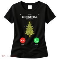 Christmas Is Calling Christmas Pajama Funny XMas Tree Women's T-Shirt thumb 0