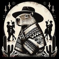Capybara In Cowboy Hat And Poncho Dance Mexico Women's Hoodie thumb 2