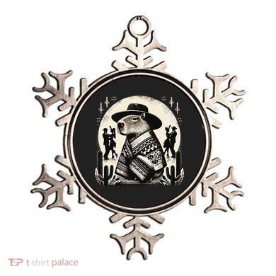 Capybara In Cowboy Hat And Poncho Dance Mexico Ornament