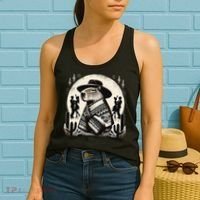 Capybara In Cowboy Hat And Poncho Dance Mexico Women's Tank Top thumb 2