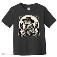 Capybara In Cowboy Hat And Poncho Dance Mexico Toddler T-Shirt thumb 0