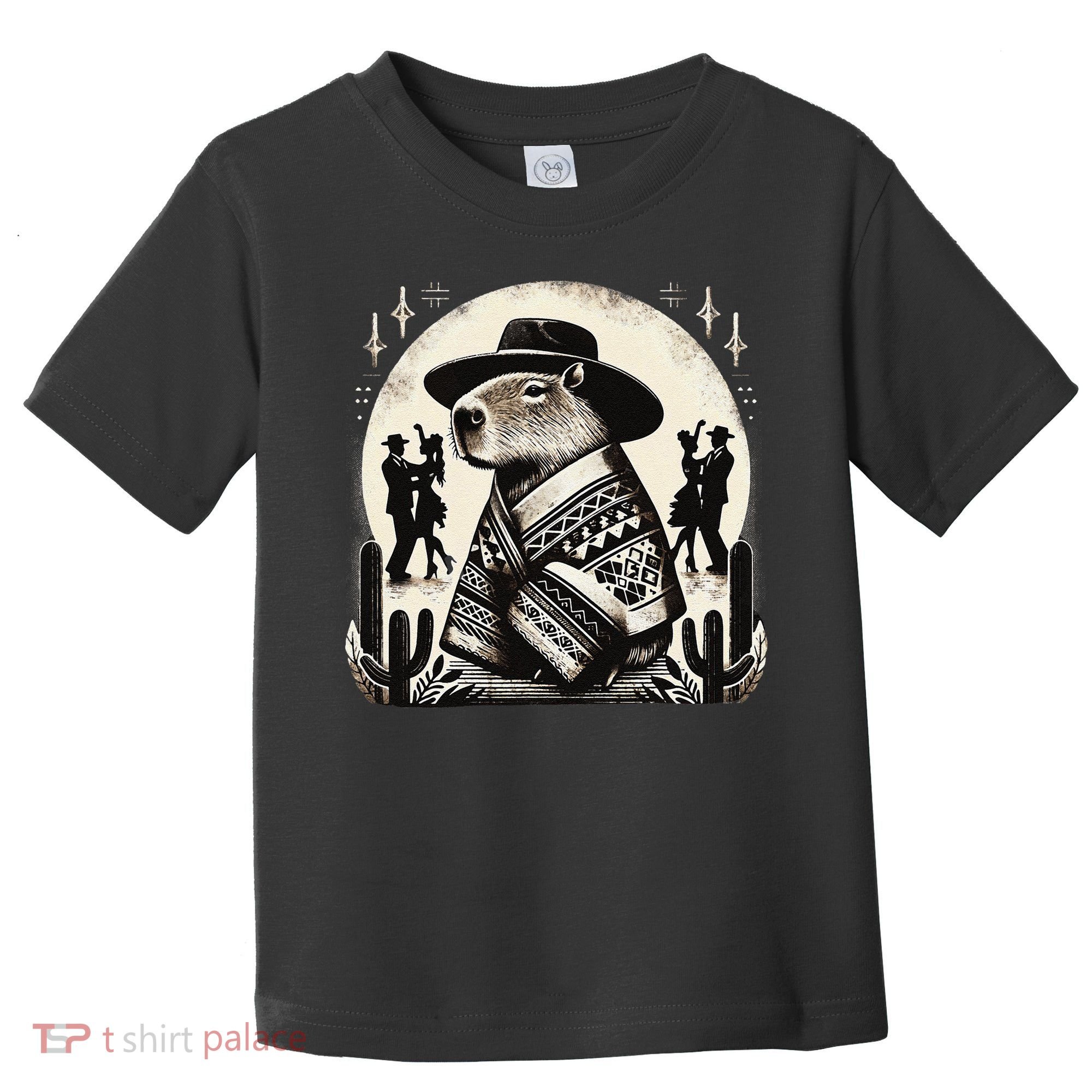 Capybara In Cowboy Hat And Poncho Dance Mexico Toddler T-Shirt