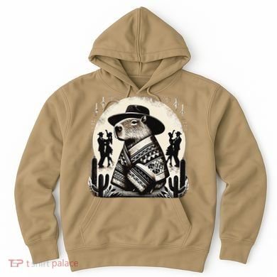Capybara In Cowboy Hat And Poncho Dance Mexico Hoodie
