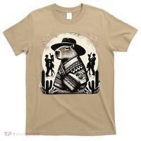 Capybara In Cowboy Hat And Poncho Dance Mexico T-Shirt thumb 0