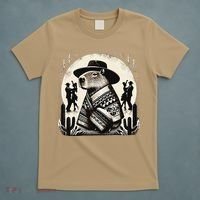 Capybara In Cowboy Hat And Poncho Dance Mexico T-Shirt thumb 5