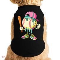 Cool Ice Cream Drip Baseball Spots Baseball Drip Doggie Tank thumb 0
