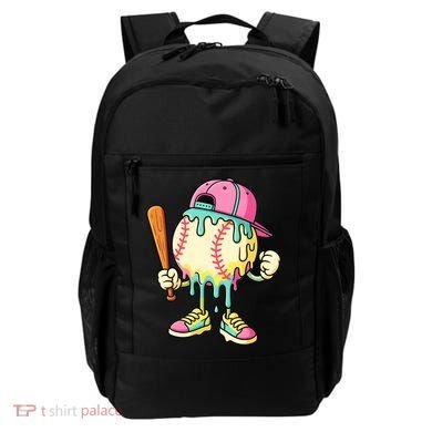 Cool Ice Cream Drip Baseball Spots Baseball Drip Backpack