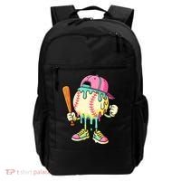 Cool Ice Cream Drip Baseball Spots Baseball Drip Backpack thumb 0