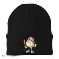 Cool Ice Cream Drip Baseball Spots Baseball Drip Beanie thumb 0