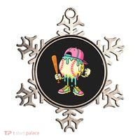 Cool Ice Cream Drip Baseball Spots Baseball Drip Ornament thumb 0