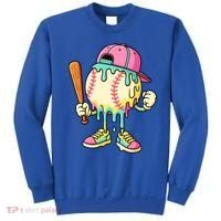 Cool Ice Cream Drip Baseball Spots Baseball Drip Sweatshirt thumb 0