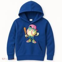 Cool Ice Cream Drip Baseball Spots Baseball Drip Kids Hoodie thumb 0