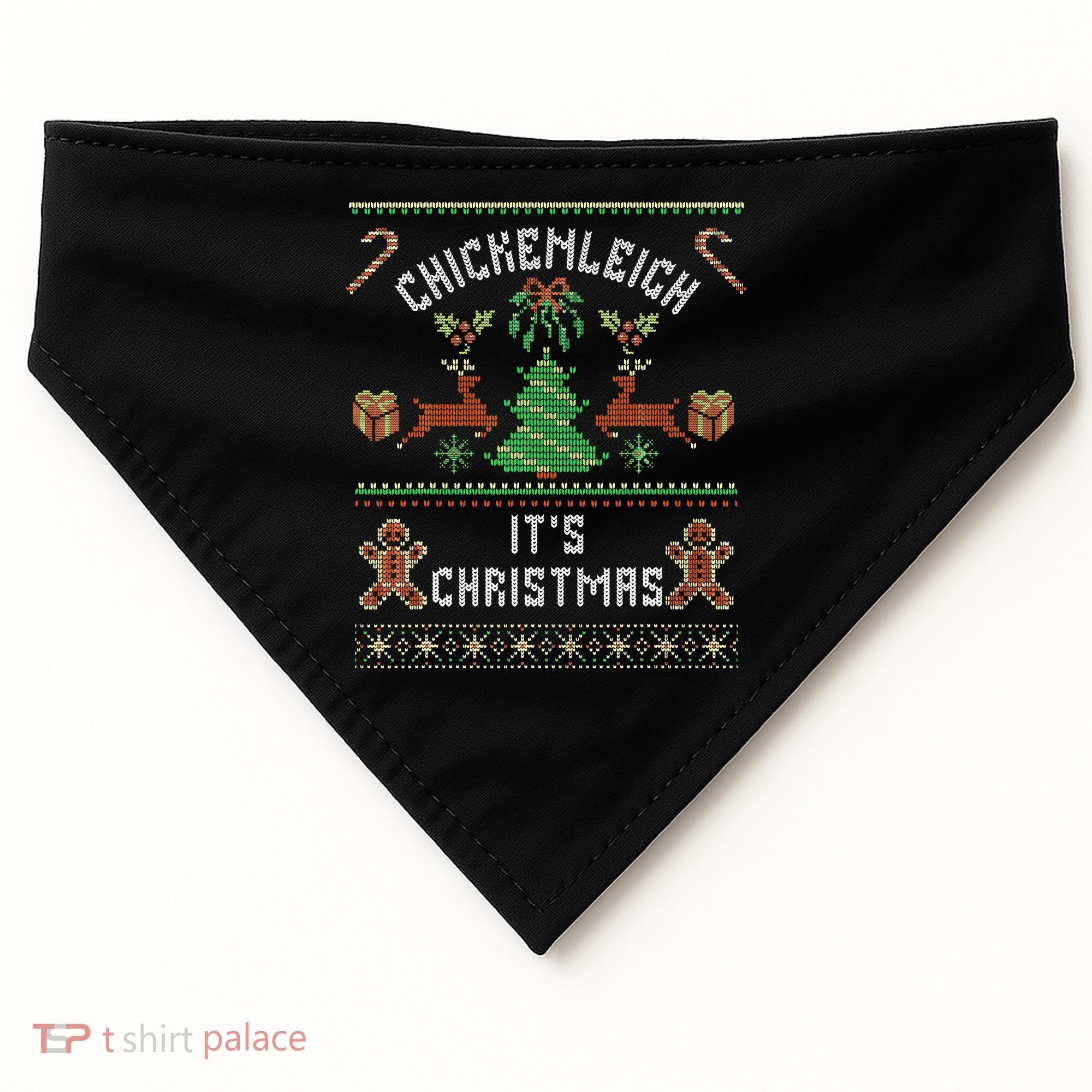 Chickenleigh ItS Christmas USA-Made Doggie Bandana