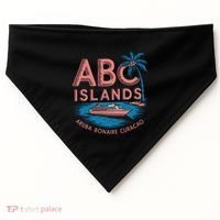 Caribbean Islands Cruise Aruba Bonaire And Curacao Souvenirs Gift USA-Made Doggie Bandana thumb 0