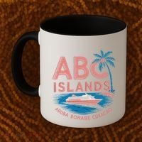 Caribbean Islands Cruise Aruba Bonaire And Curacao Souvenirs Gift Coffee Mug thumb 2