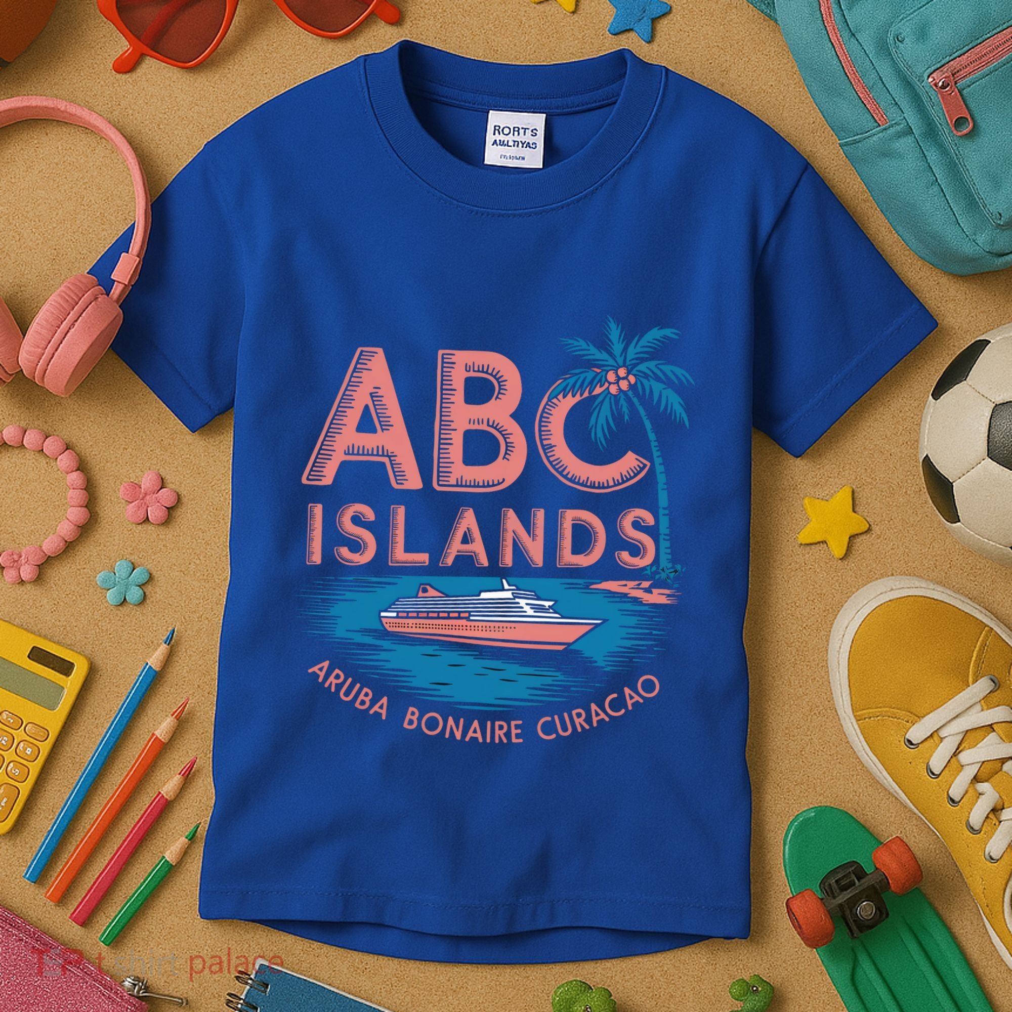 Caribbean Islands Cruise Aruba Bonaire And Curacao Souvenirs Gift Kids T-Shirt